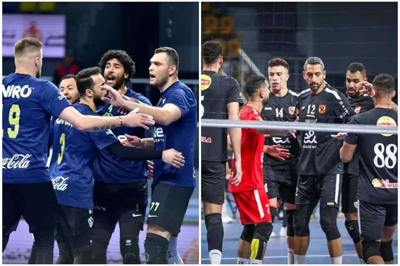 قبل المواجهة المرتقبة بين الأهلي والزمالك.. موقفهما في دوري الطائرة 